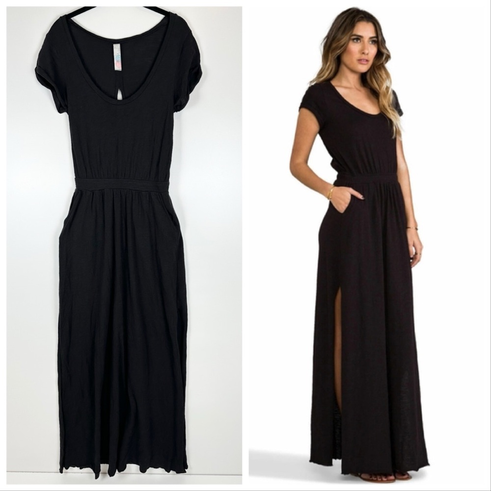 Free People FP Beach Audrina Side Slit Maxi Dress